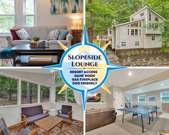 Slopeside Lounge>GameRoom|Lakes|Pools|Dogs Welcome